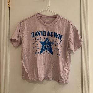 Pink and blue David Bowie T-Shirt